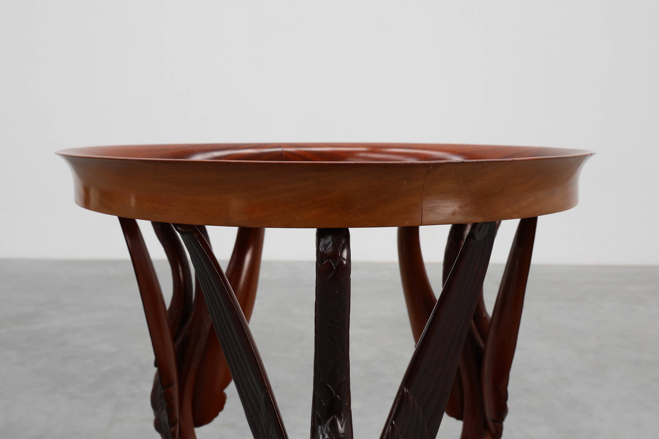 French Empire Side Table in Carved Wood, circa 1850