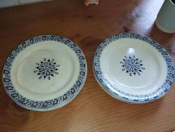 Service Vintage Salins “Henri II” – 8 Assiettes Plates & 5 Assiettes Creuse