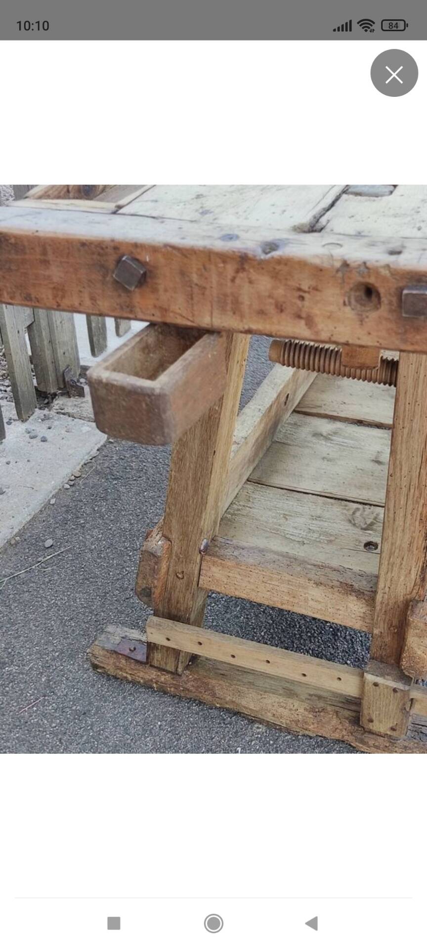 Petit établi d'atelier 
