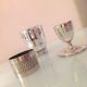 Timpani, shell and round of silver metal / vintage towel 50s-60s