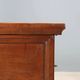 Antique walnut chest with wrought iron handles, Italy, 18th century.