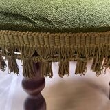 Vintage green velvet chair