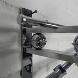 Art Deco wall coat rack with 6 hooks, 1930s