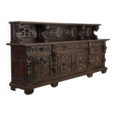 Antique neo-Renaissance walnut buffet, Italy, 19th century