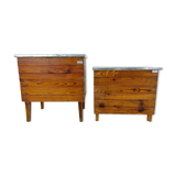 Vintage industrial chests or nightstands, 1950's
