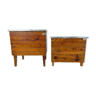 Vintage industrial chests or nightstands, 1950's