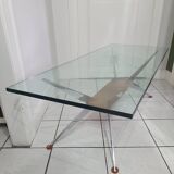 Coffee table with compass legs from the 60s