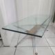 Coffee table with compass legs from the 60s