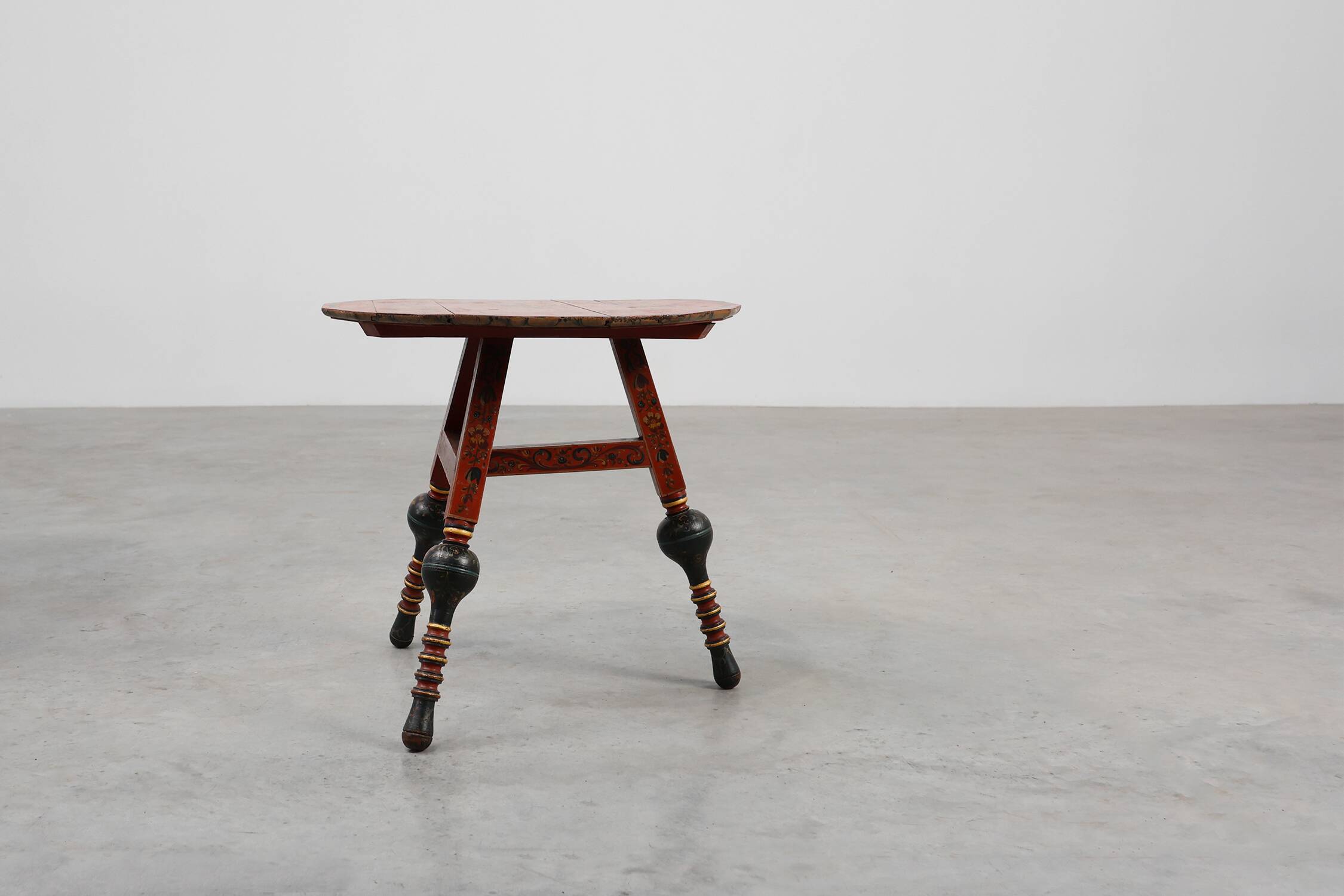Early 19th century Hindeloopen side table, The Netherlands