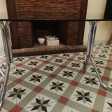 Dining table 70 chrome and smoked glass