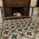 Dining table 70 chrome and smoked glass