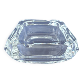 Square clear crystal ashtray