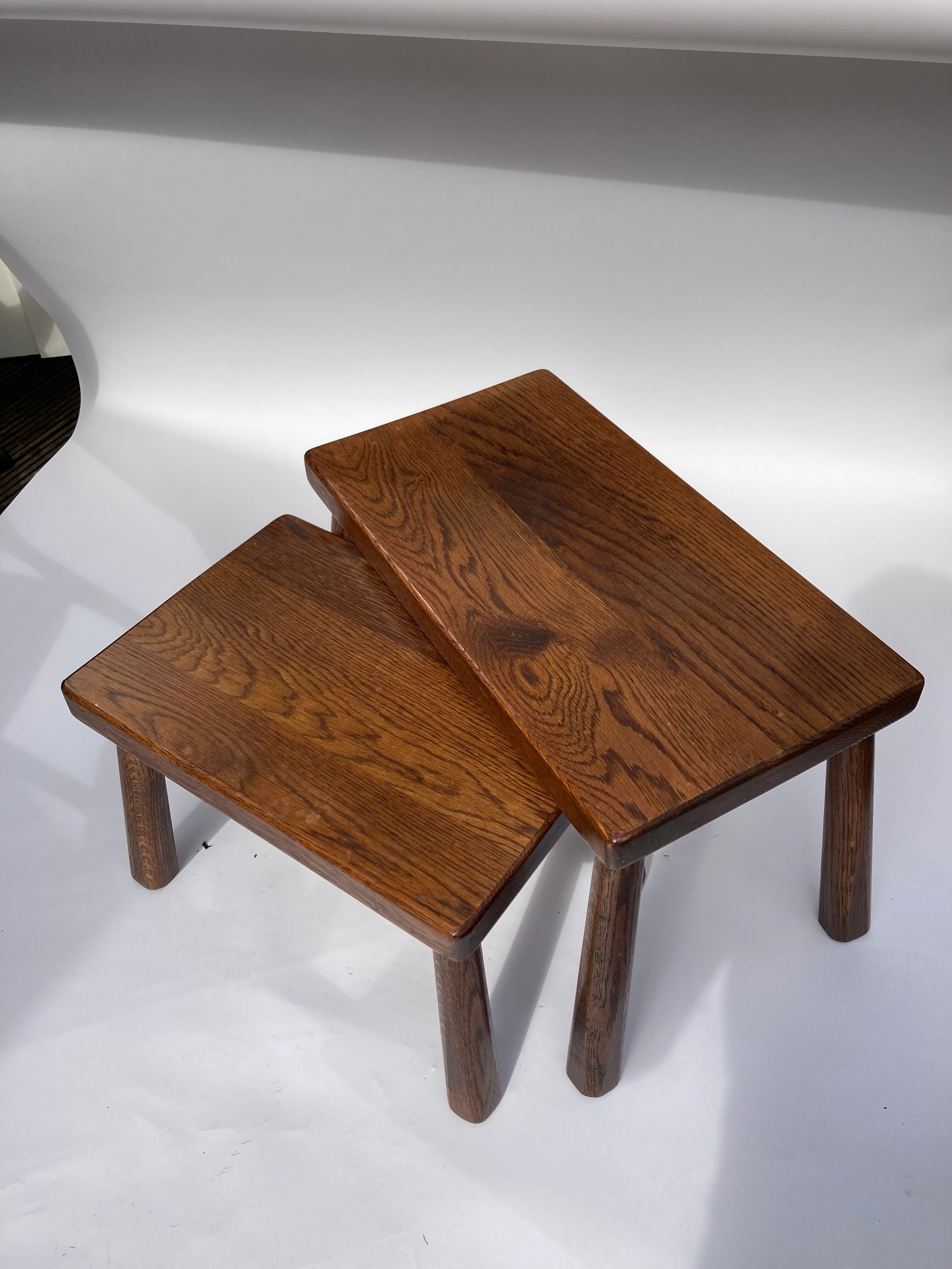 Dutch brutalist nesting tables 1970s