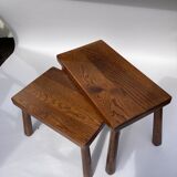 Dutch brutalist nesting tables 1970s
