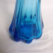 Turquoise blue blown glass vase