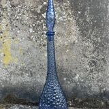 Carafe empoli purple mauve small bubbles hobnail