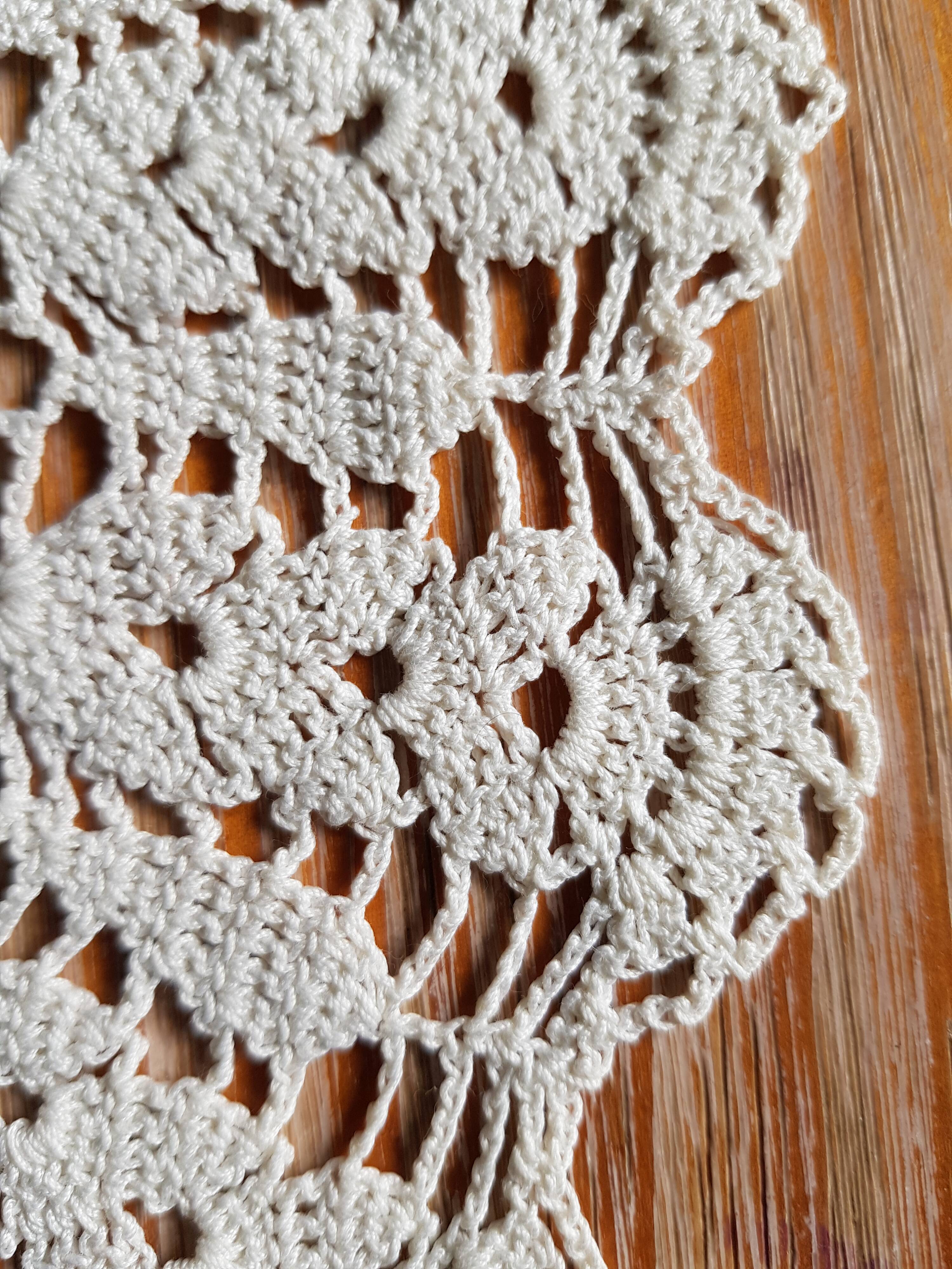 Handmade crochet placemat