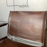 'Klinte' armchair for Ikea, chrome & leather design Tord Bjorklund 1970s chair