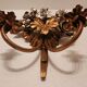 Hand-forged gilded silver-plated candle wall lamps by S. Salvadori