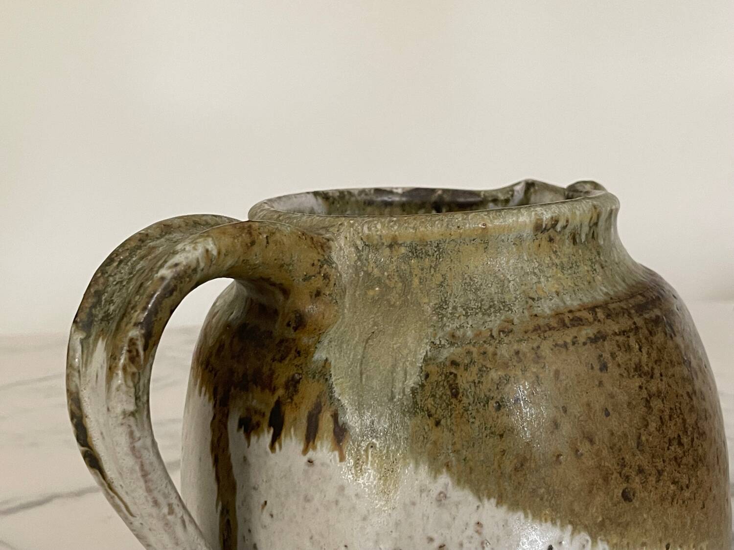 Glazed ceramic pitcher by Édouard Chapallaz 1970