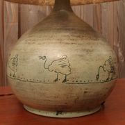 Lampe en céramique Jacques Blin modèle aux oiseaux