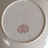 "Sorbier" décor plate by Boch Frères Kéramis