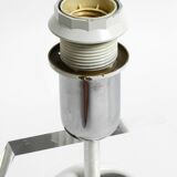 Stunning Italian 1970s ceramic plexiglass table lamp without a shade