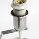 Stunning Italian 1970s ceramic plexiglass table lamp without a shade