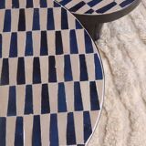 Set of two round and modern Zellige coffee tables