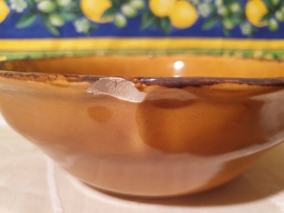 Ceramic salad bowl Les Faïences Haute Provence