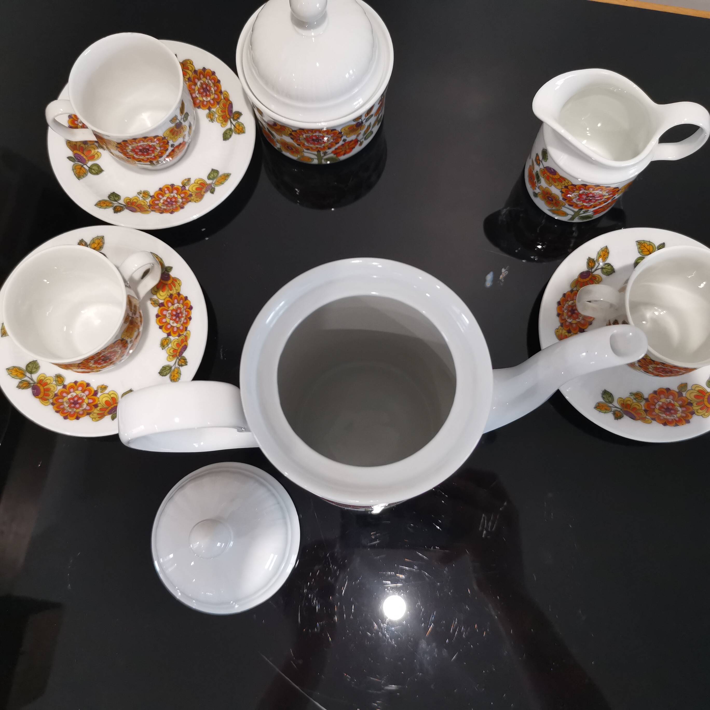 Porcelain coffee service Model Regina Bavaria Germany Vintage70'S
