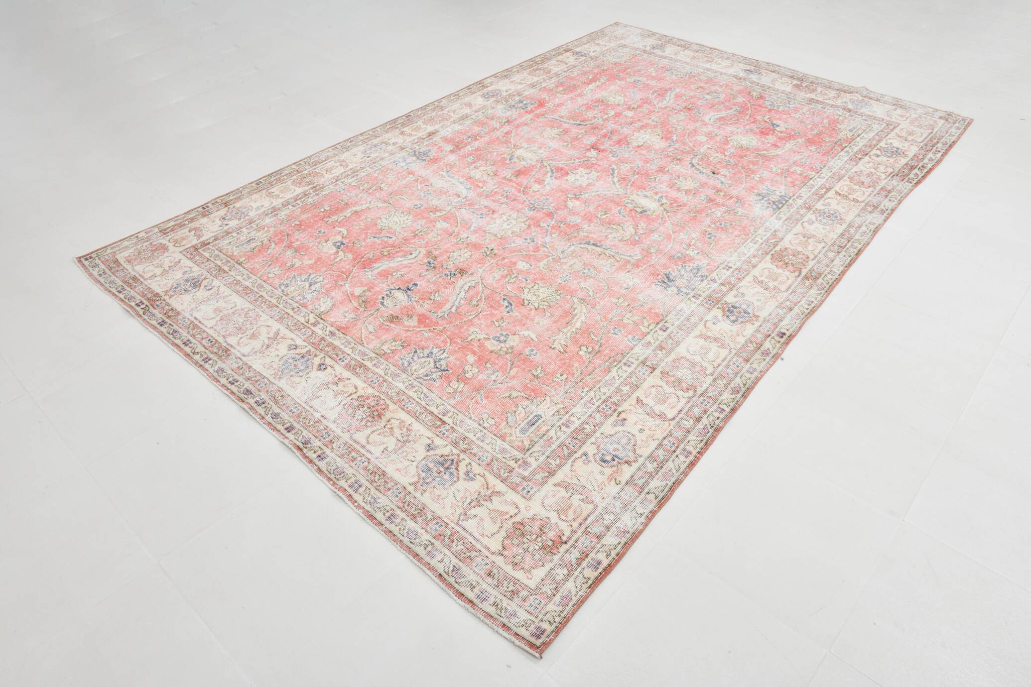 7x10 Dusty Red Persian Area Rug, 205x322Cm