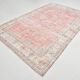 Tapis persan rouge poussiéreux 7x10, 205x322Cm