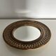 Chiselled stone mirror