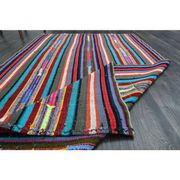 1970s Vintage Turkish Oushak Handmade Wool Cotton Purple Area Rug 137x218