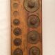 Balance Roberval Krups old copper porcelain base with weight collection