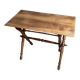 Dark wood folding side table ☐ 90 x 49 cm