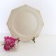 Creil and Montereau plates, 19th century, Perle model, ivory / set of 3