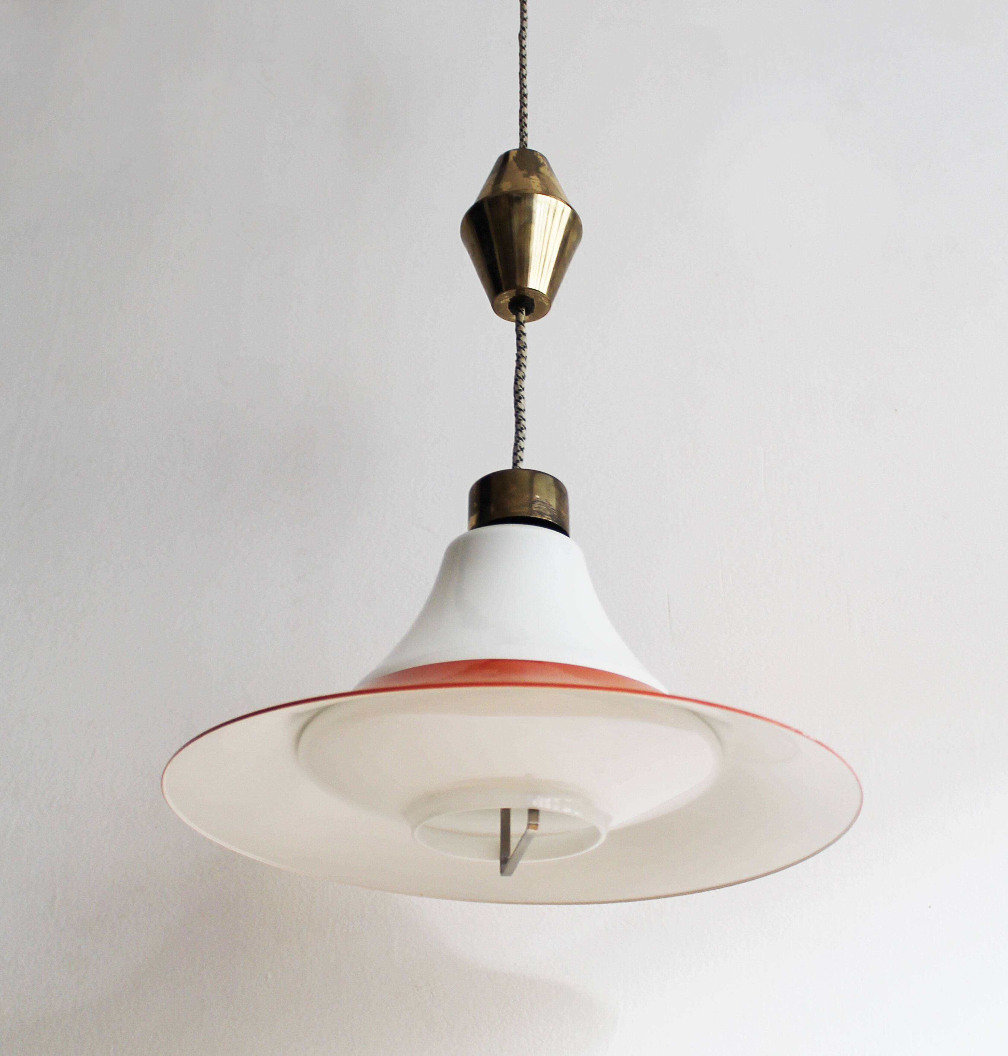 Vintage 1960s Adjustable Ceiling Lamp