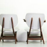 Set of 2 Louis van Teeffelen for Webe easy chairs "pelican",   1960s