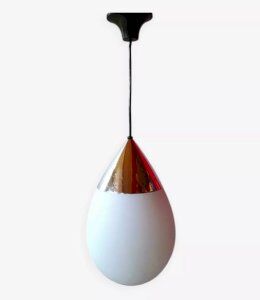 Suspension in opaline Limburg, model Drop 1970