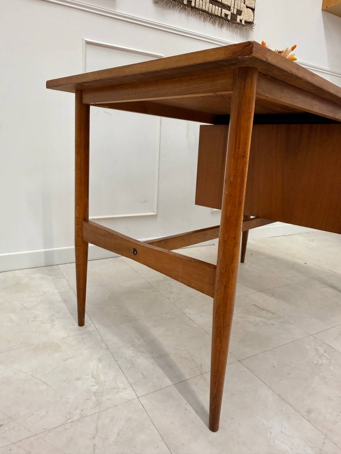 Scandinavian teak desk