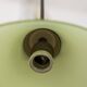 Vintage 60's chandelier in green glass, italian design