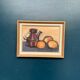 Original Swedish Oil on Panel – "Kattle and Oranges" by Herald – Signed – Dated 1966 – Framed Vintage Piece