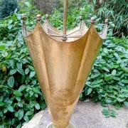 Vintage 1960s brass umbrella stand