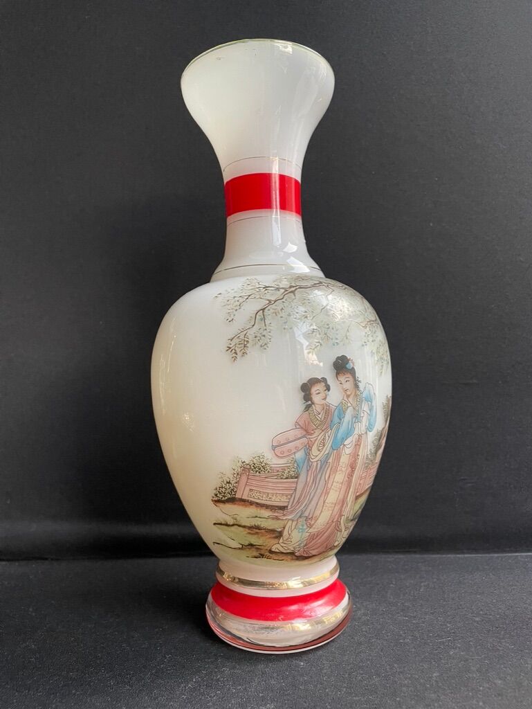 Fiorentina opaline vase for Stelvia