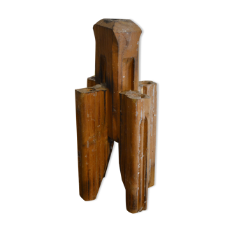 Wooden candle holder