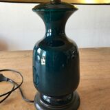 Blue ceramic lamp