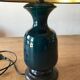 Lampe céramique bleu