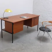 Minimalist freestanding desk by Günter Renkel for REGO, 1960s